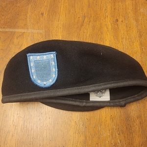 Black Army Wool Beret